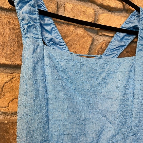 ASTR the Label Womens Blue Maxi Square Chest Tie Open Back New Sleeveless xl - Picture 4 of 15